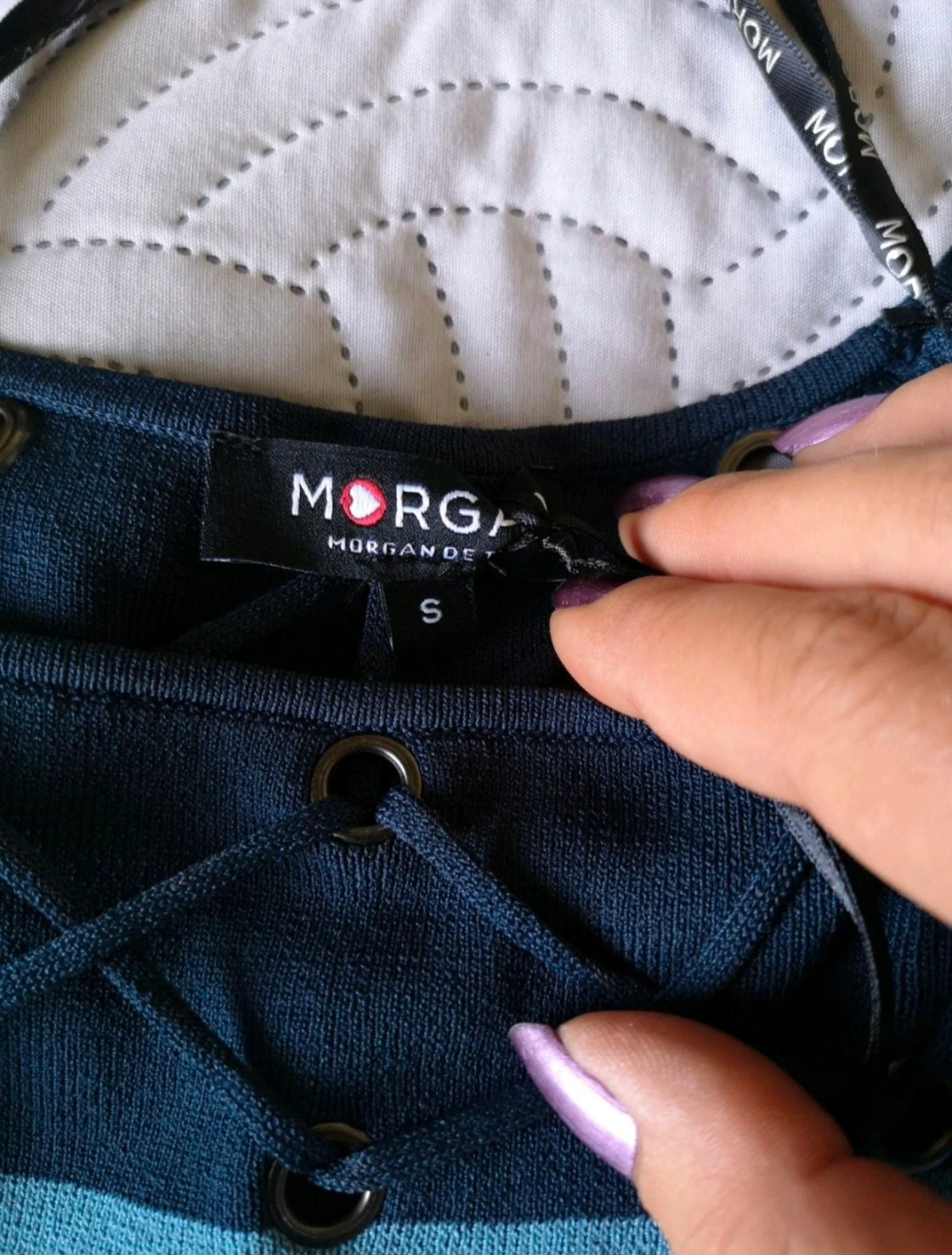 Robe azul a rayas Morgan nueva talla 36/S – photo 3